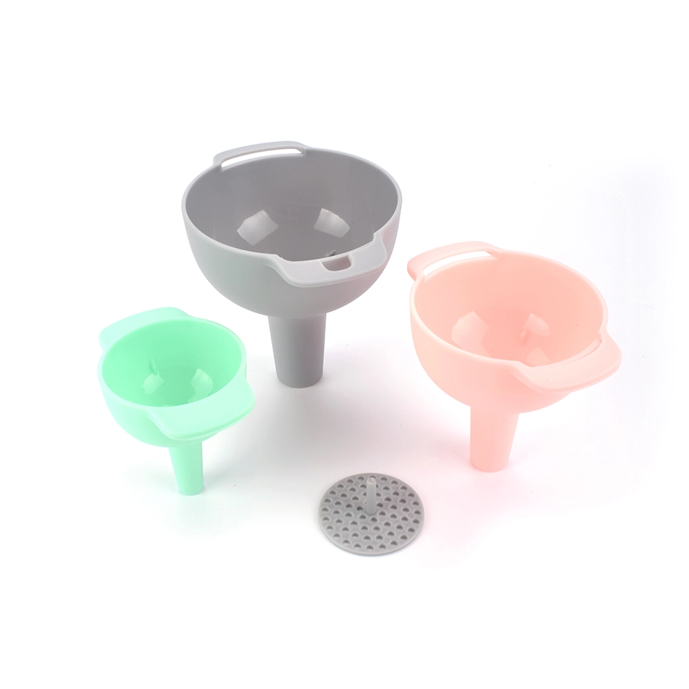 BPA Бесплатный новейший набор из 3 пластиковых воронковых творческих домохозяйств