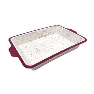 Безстрая крепкая ручка квадратный пирожный торт для выпечки противень силиконовые сковородки карамелью пирожные лоток